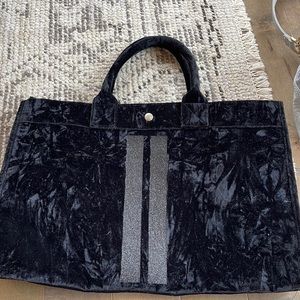 Quilted Koala velour tote
